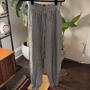 Rachel Comey Black & White Gingham Pants